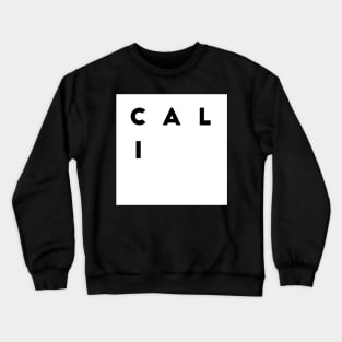 Cali | White square letters Crewneck Sweatshirt